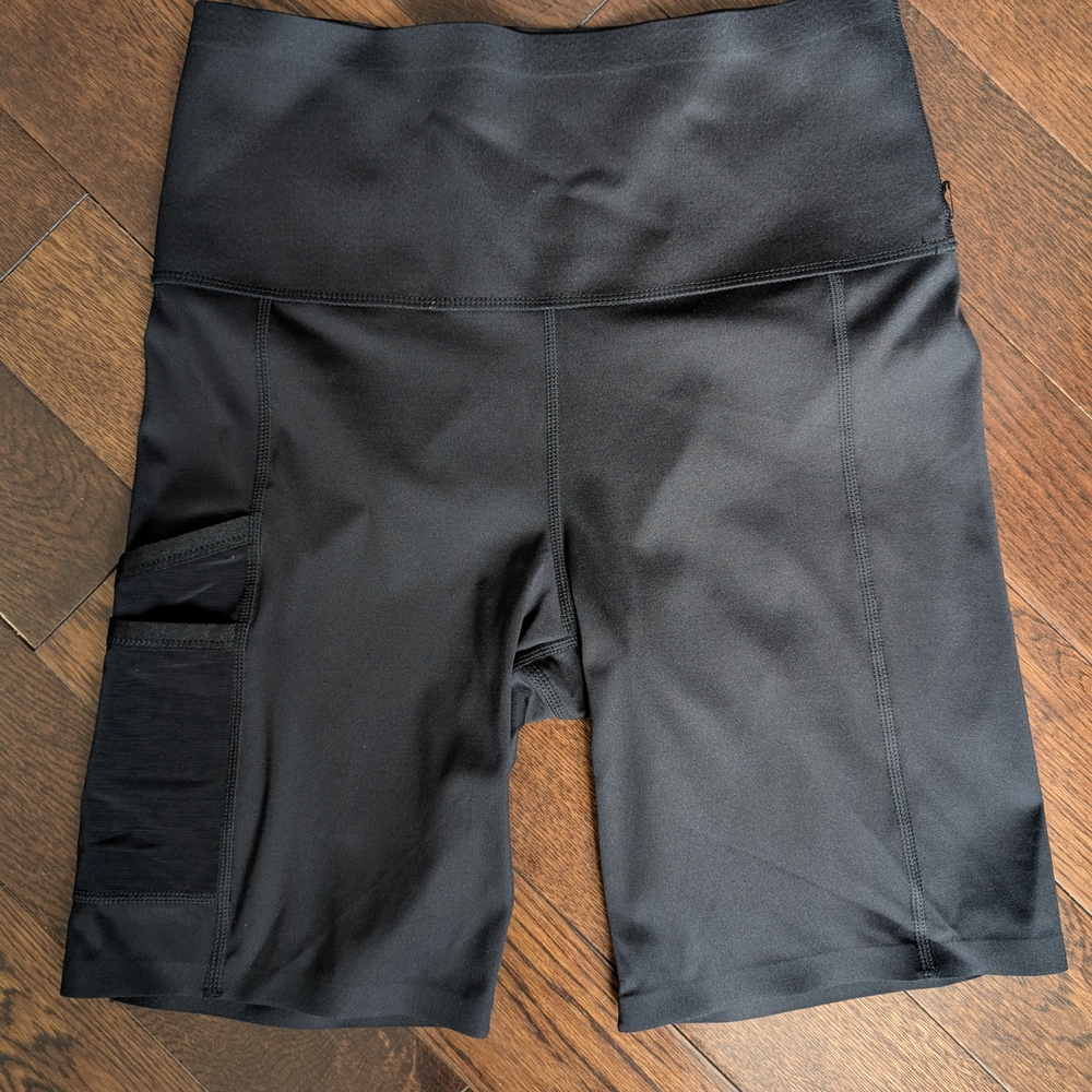Knix Black Bike Shorts High-Waisted Moisture-Wicking